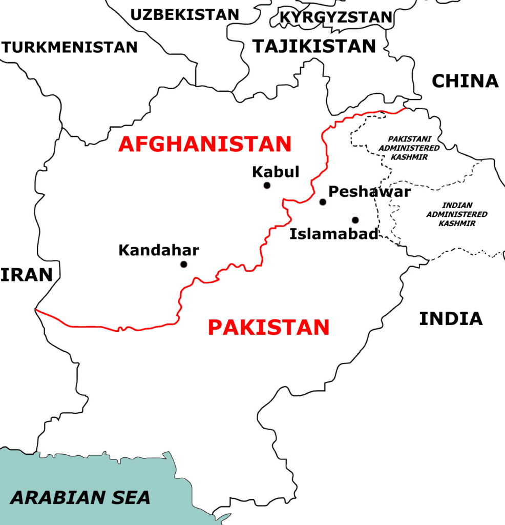 L'escarmouche contre le Pakistan est-elle le premier acte d’un encerclement global de la Chine ? 3 Afghanistan Pakistan border