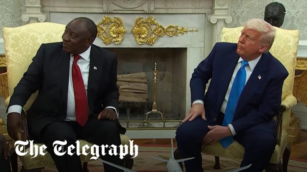 Trump piège le président sud-africain en visite à la Maison Blanche