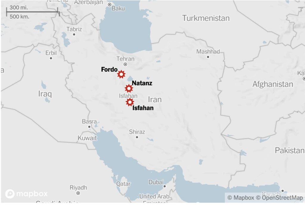 Trump engage les États-Unis dans la guerre : trois sites nucléaires iraniens bombardés 1 Iran bombing