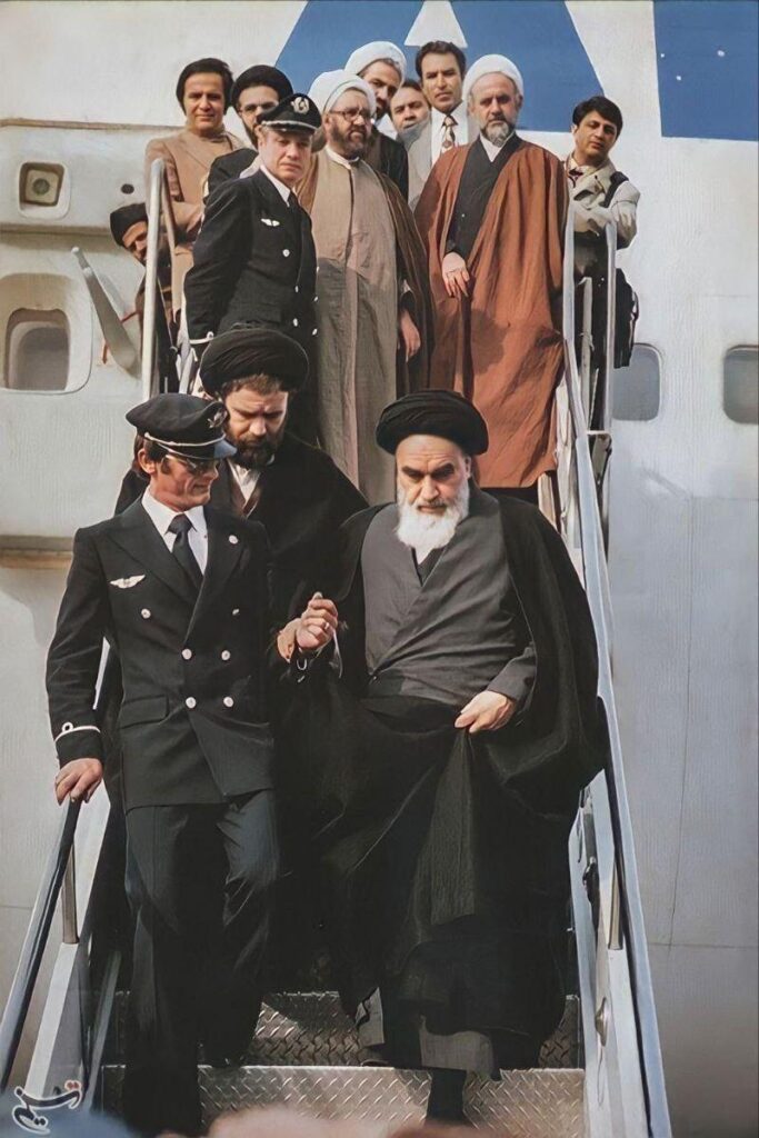 La fin d’un rôle historique : vers un nouveau Moyen-Orient post-Mollahs ? 1 Khomaini Air France 1979