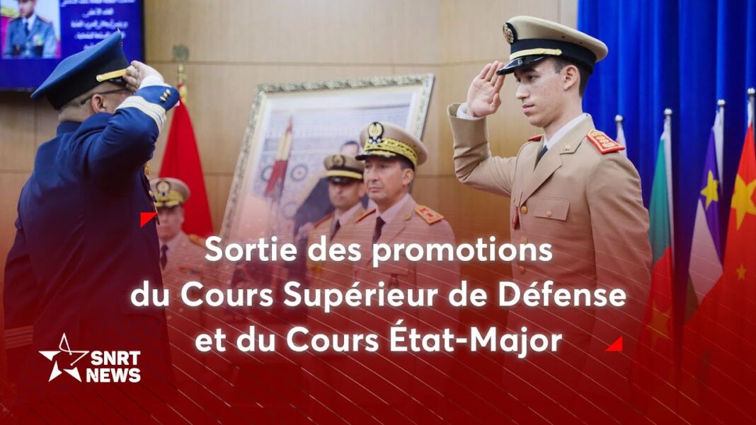 Le Prince Héritier Moulay El Hassan préside à Kénitra la cérémonie de sortie de la 25e promotion du Cours Supérieur de Défense et de la 59e promotion du Cours État-Major
