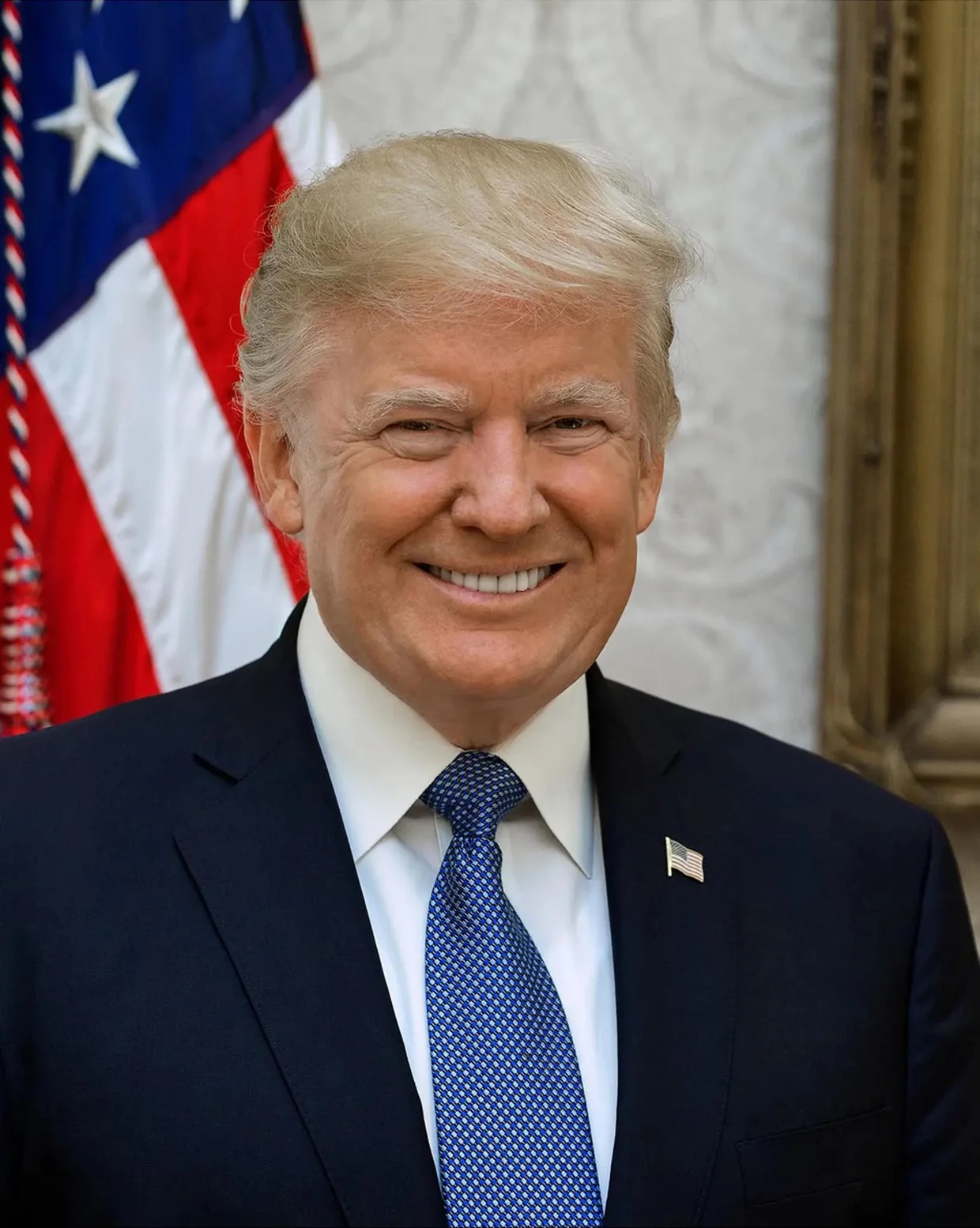 La Maison Blanche dévoile un nouveau portrait officiel de Donald Trump 1 trump portrait 2017
