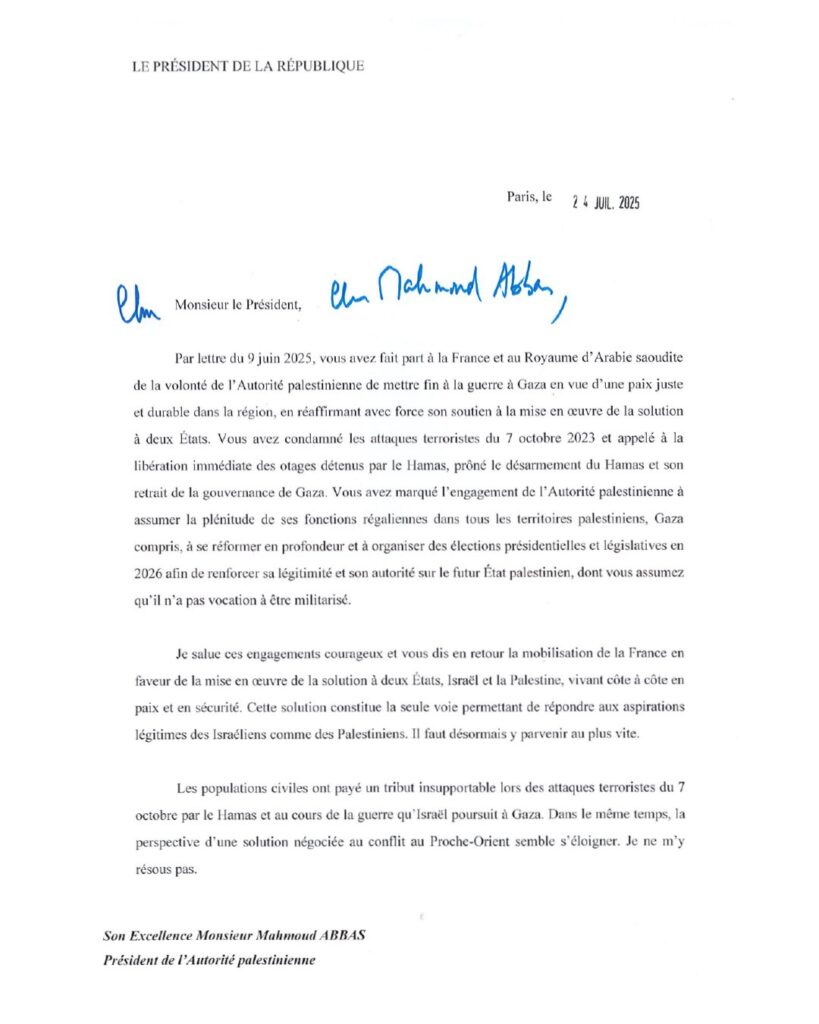 Letter Macron 1