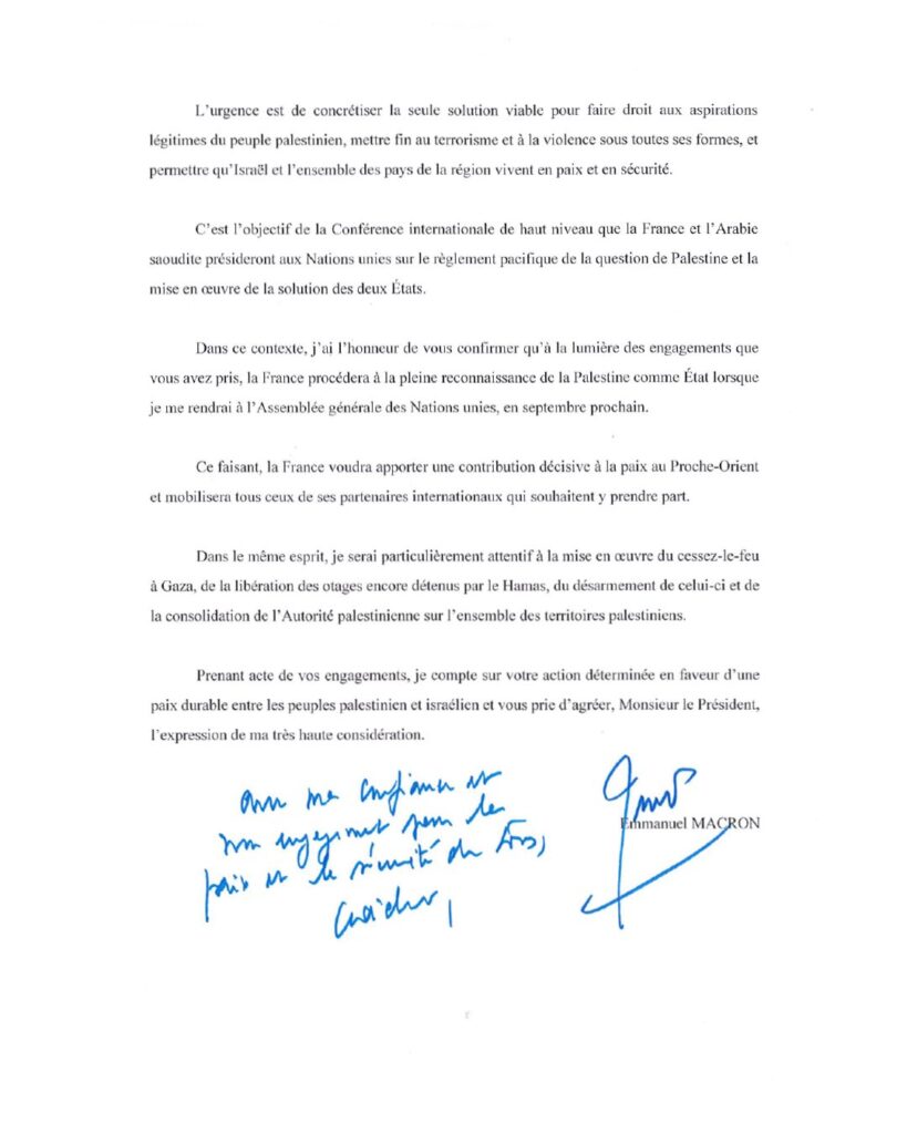 Letter Macron 2
