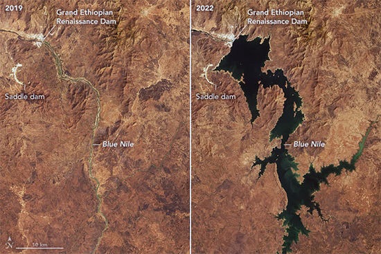 L’Éthiopie inaugure le plus grand barrage hydroélectrique d’Afrique, au grand dam de l’Égypte 2 GERD From Space in body