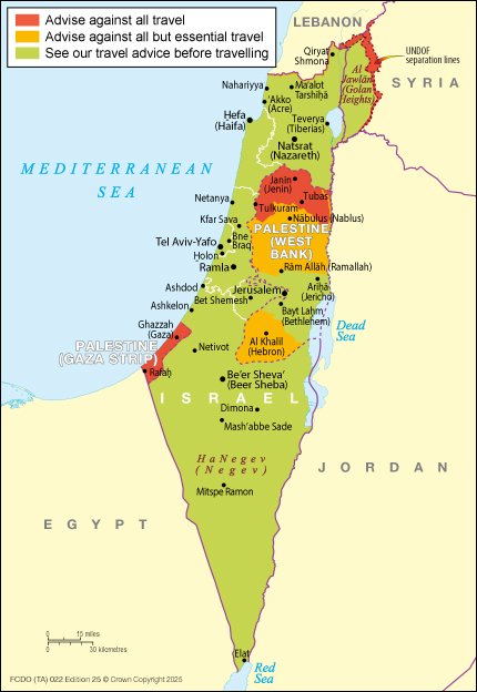 Palestine Carte UK
