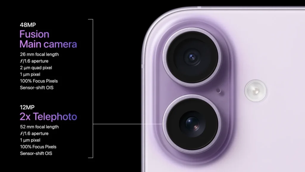 Apple lance l’iPhone 17, l’iPhone 17 Air, les AirPods Pro 3 et l’Apple Watch Series 11 1 iPhone 17 camera