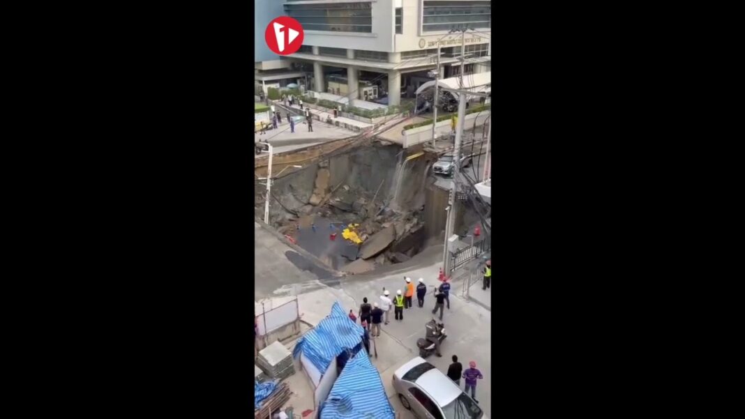 Bangkok : un effondrement spectaculaire de 50 mètres devant un hôpital