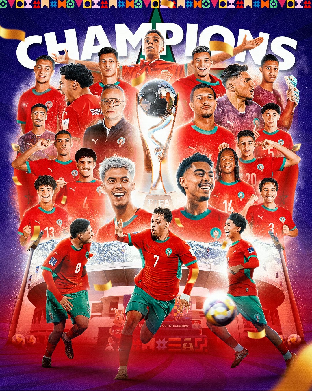 Le Maroc, champion du monde U20 : un exploit historique face à l’Argentine