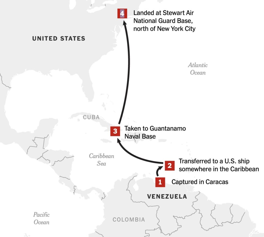 Cartes, vidéos et photos : comment la capture de Maduro s’est déroulée 1 Maduro 1