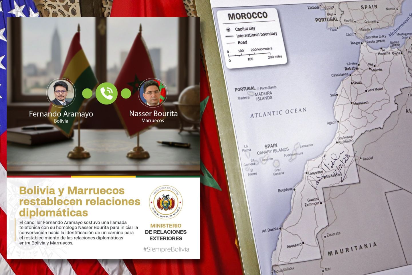 Bolivie x Maroc x Sahara