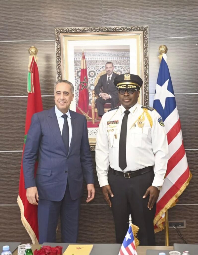 M. Hammouchi reçoit le chef de la police du Libéria et l’ambassadeur d’Indonésie 1 Hammouchi Liberia 1