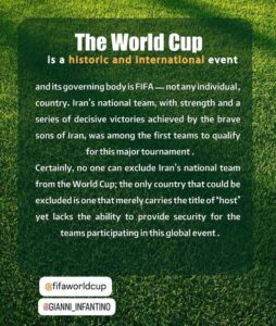 L’équipe d’Iran condamne Trump après ses menaces liées à la Coupe du monde 1 Team Iran Fifa