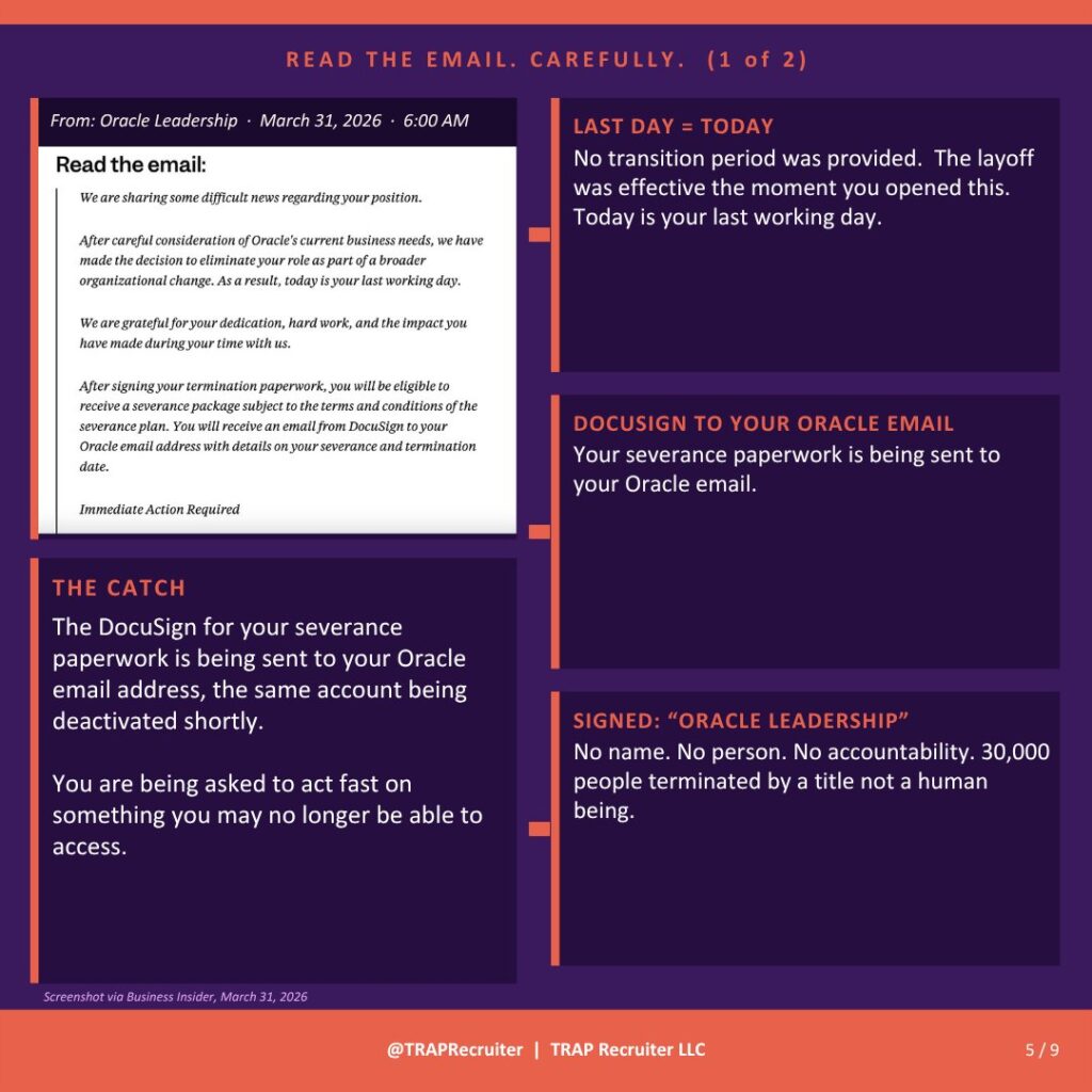 Oracle supprime jusqu’à 30 000 postes pour accélérer son virage vers l’intelligence artificielle 2 Oracle Layoffs 1