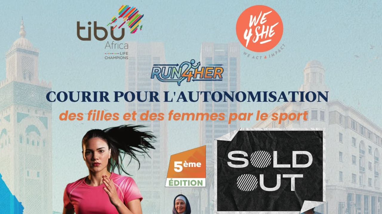La course de ce dimanche de la 5ᵉ édition de #Run4Her de Tibu Africa est « Sold Out »