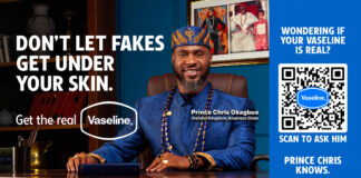 Unilever a engagé un véritable prince nigérian pour lutter contre les fausses huiles corporelles Vaseline !