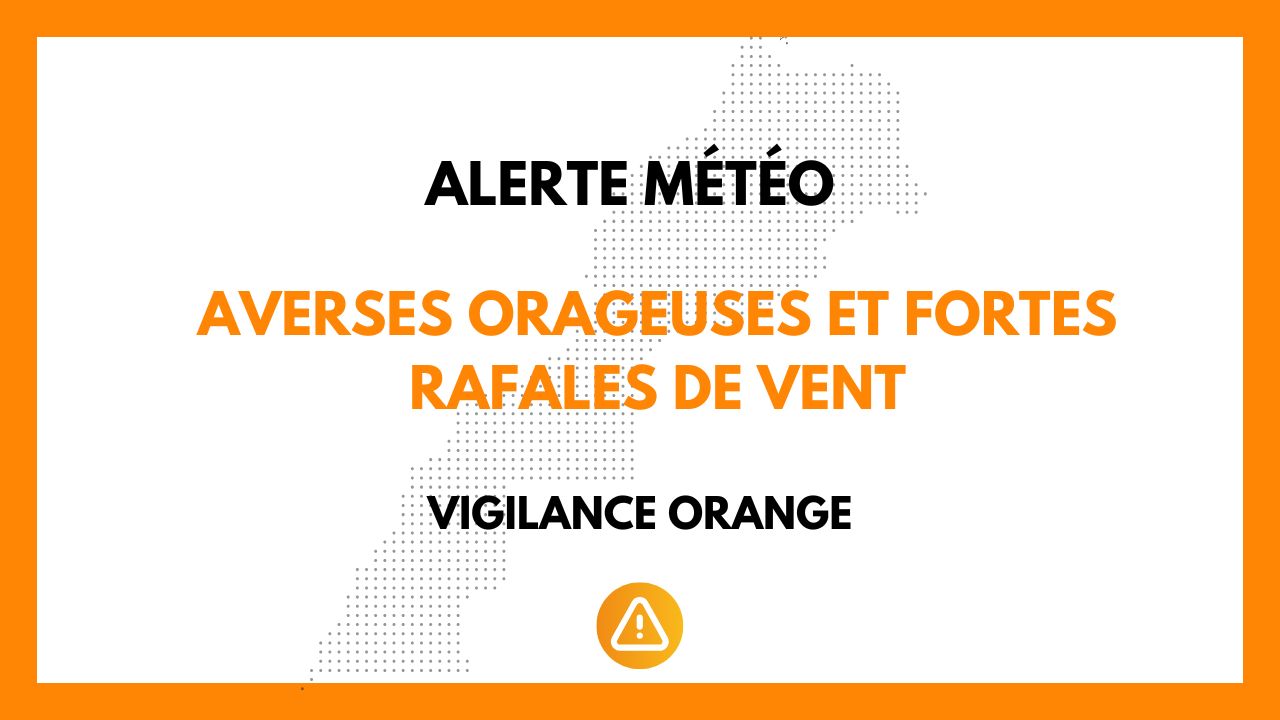 société 21 Bulletin d’alerte météo : averses orageuses et fortes rafales de vent dans plusieurs provinces du Royaume