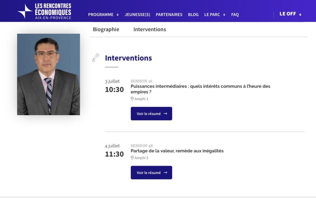 À Aix-en-Provence, Karim El Aynaoui porte la voix du PCNS dans le débat mondial sur les inégalités 3 Karim El Aynaoui REAIX2026