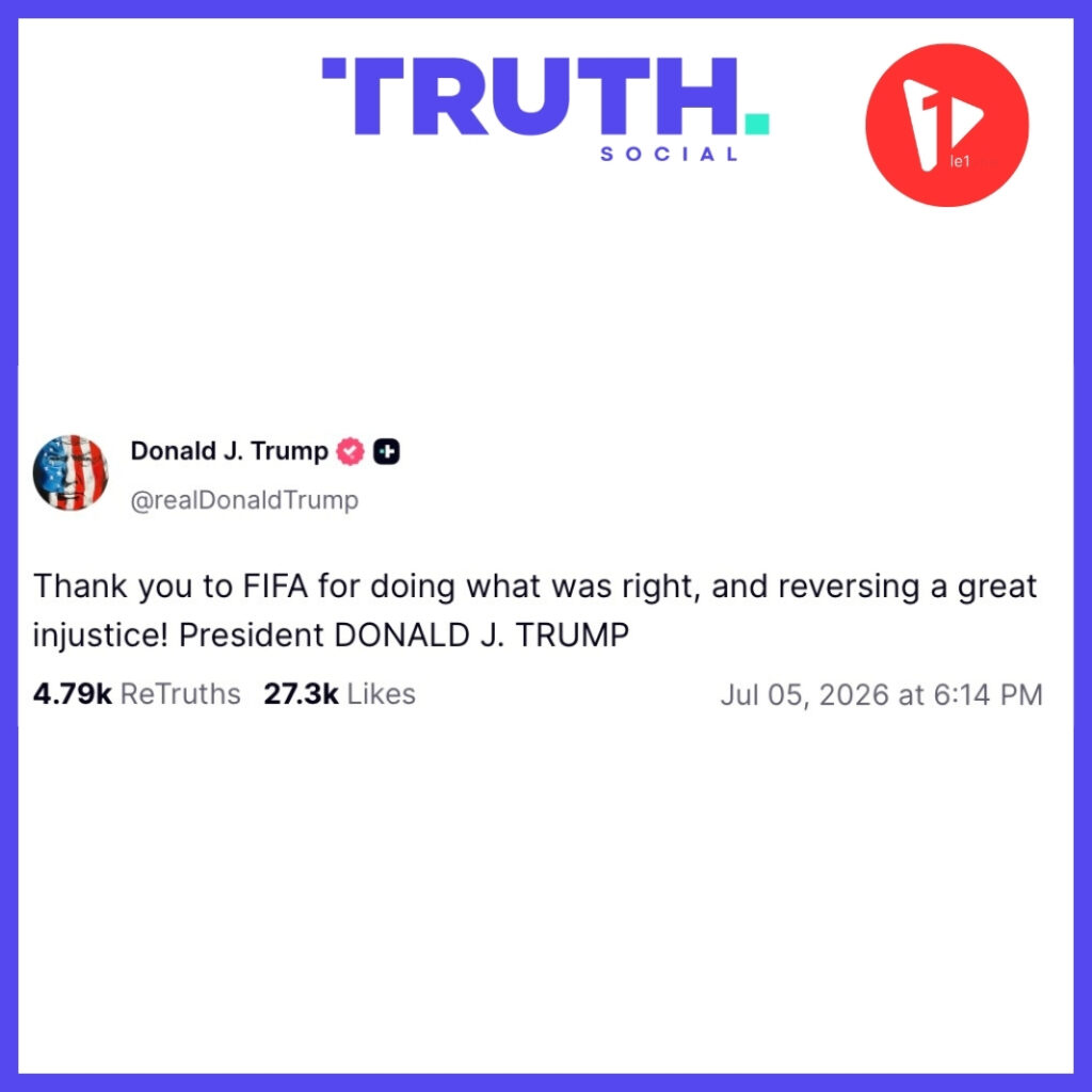 Truth Social Fifa