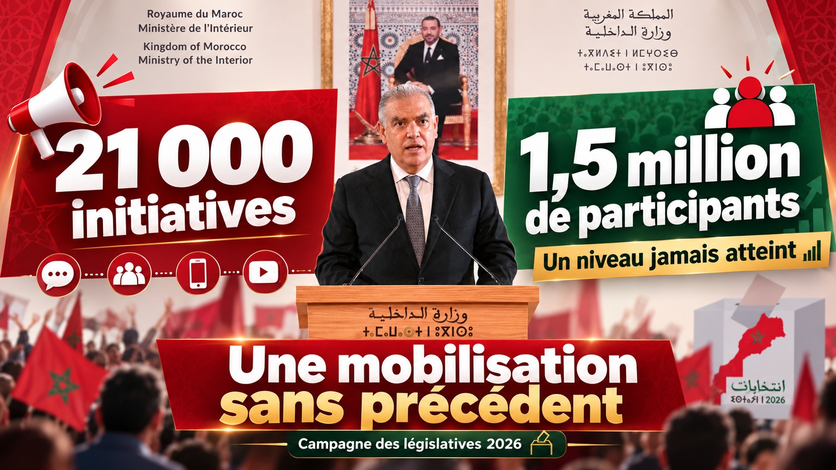 élections 2026 12 Législatives 2026 : meetings, terrain et réseaux sociaux au cœur d’une campagne qui a mobilisé 1,5 million de participants