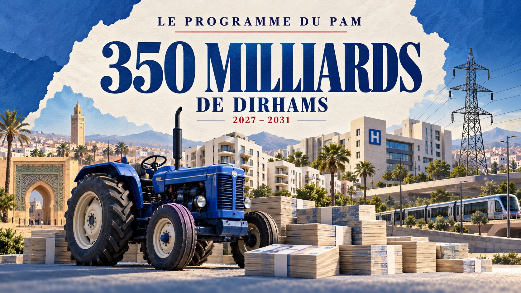 élections 2026 13 350 milliards de dirhams : comment le PAM compte financer ses promesses