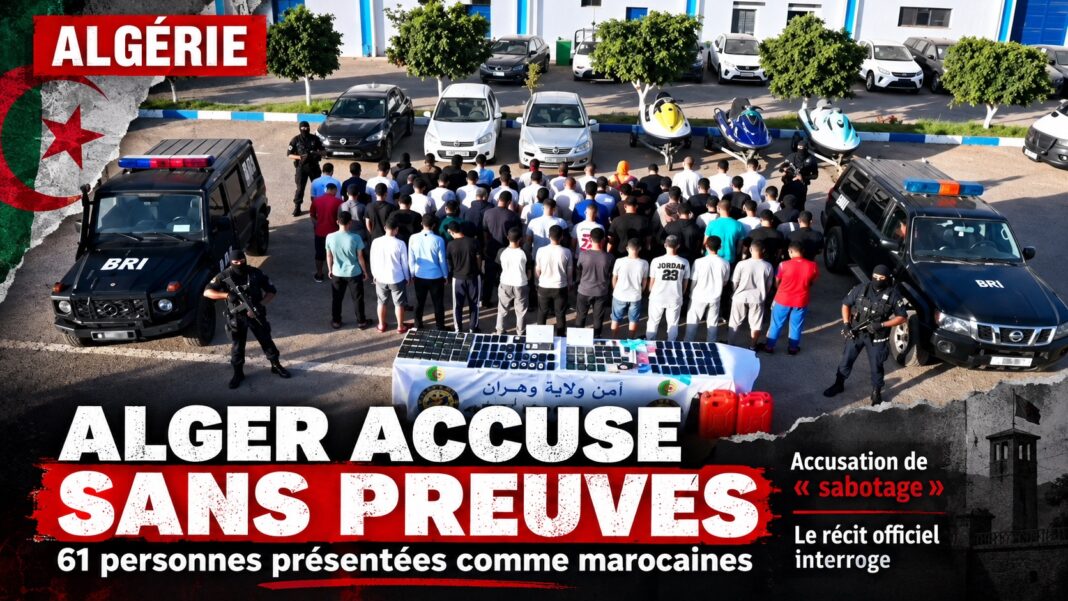 Algérie en roue libre : 61 personnes présentées comme marocaines accusées de « sabotage » Algérie en roue libre : 61 personnes présentées comme marocaines accusées de « sabotage »