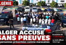 Algérie en roue libre : 61 personnes présentées comme marocaines accusées de « sabotage »