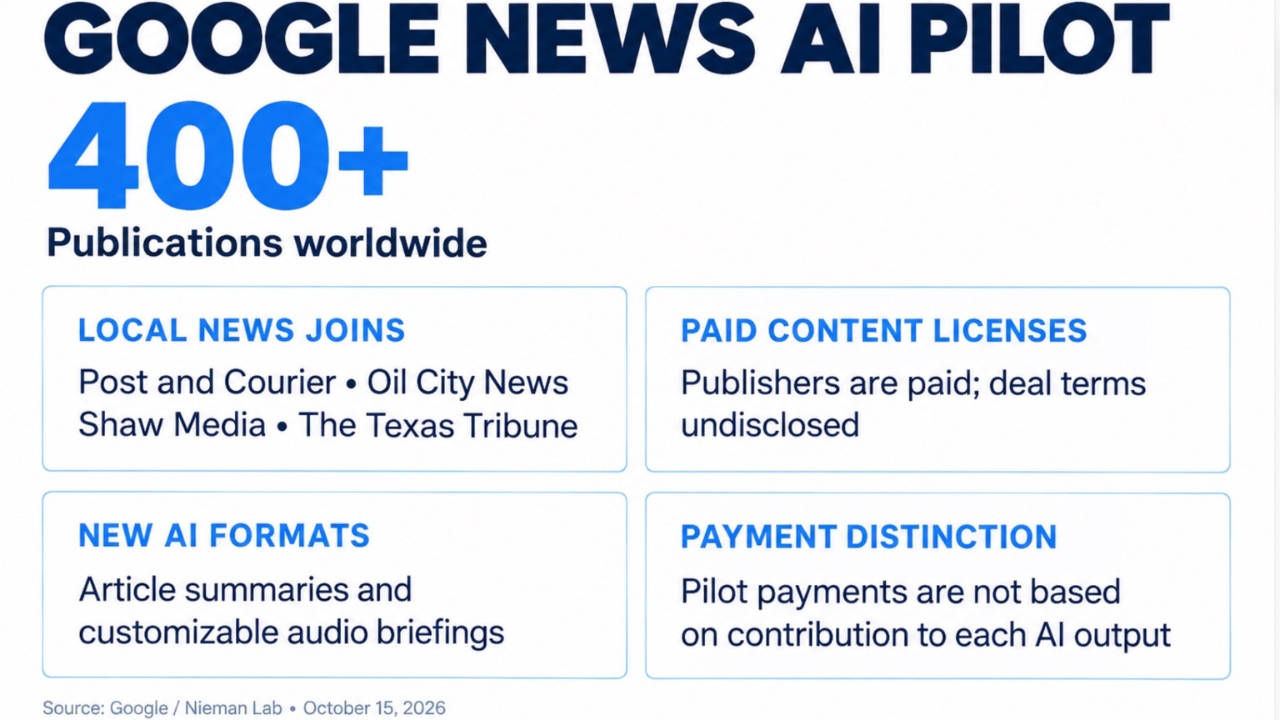 médias 19 IA : Google paie CNN, le Financial Times et Axios pour exploiter leurs contenus