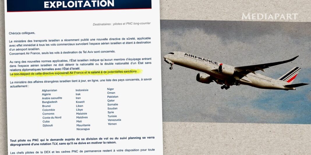 Israël impose un filtrage par nationalité des équipages : Air France prise entre exigences sécuritaires et droit français Israël impose un filtrage par nationalité des équipages : Air France prise entre exigences sécuritaires et droit français