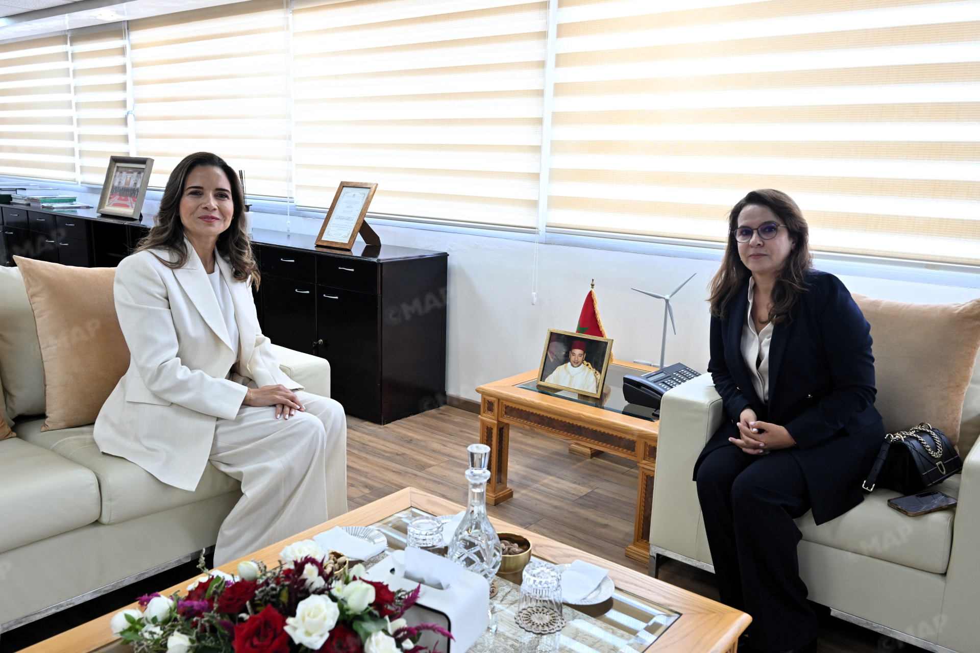 Photo: LE1 Charafat Afailal Takes Over Morocco Energy Ministry