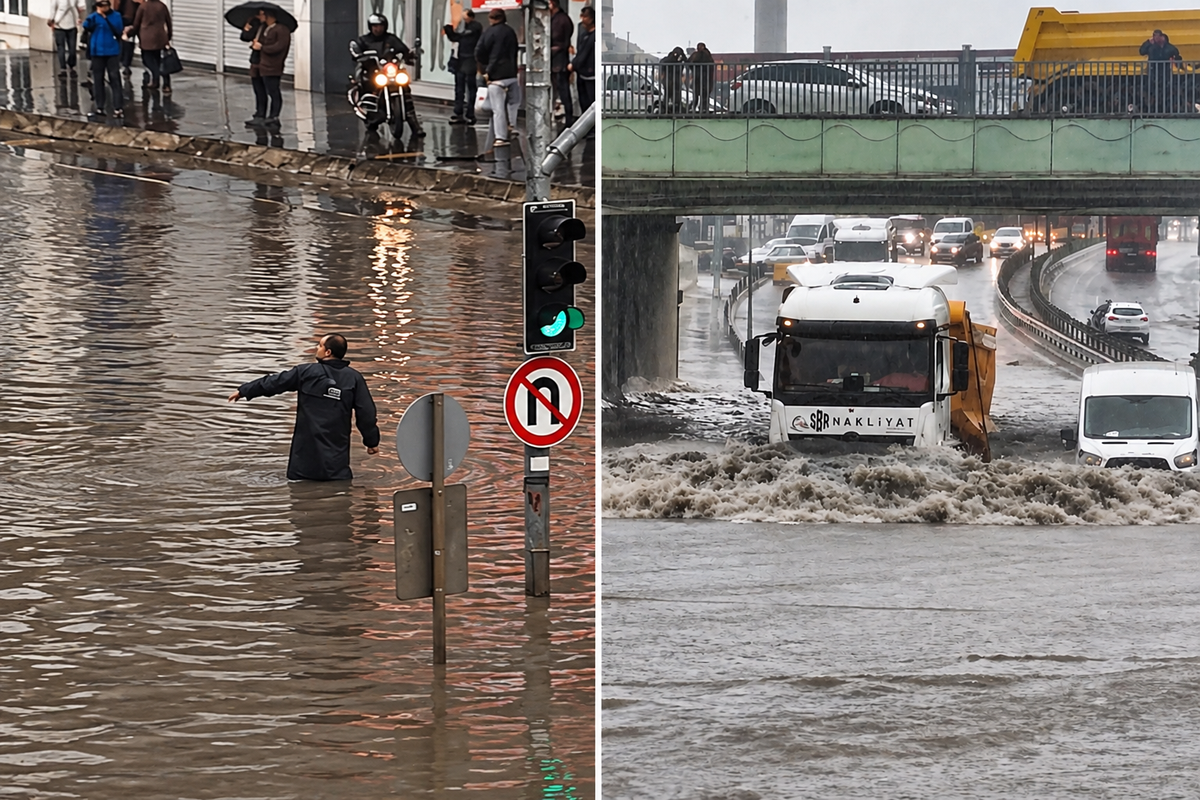 intempéries 21 Istanbul sous l’eau : le gouverneur appelle les habitants à rester chez eux